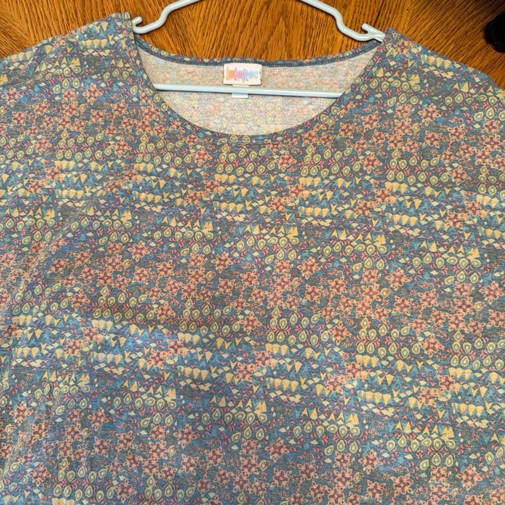LuLaRoe Irma Top Tee Tunic Shirt Fall Geometric Super Soft Unicorn 2X-Large